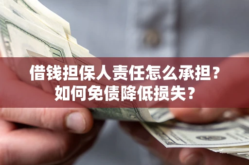 武汉借钱担保人责任怎么承担？如何免债降低损失？
