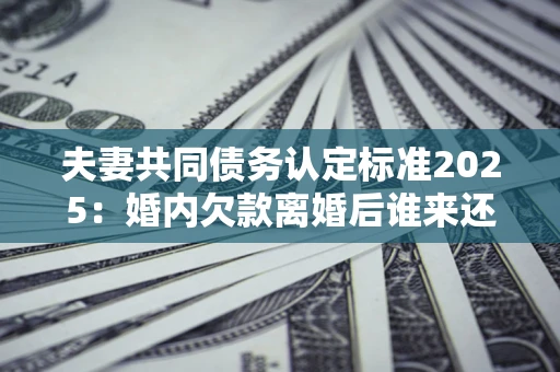 武汉夫妻共同债务认定标准2025:婚内欠款离婚后谁来还? 武汉夫妻共同债务认定标准2025:婚内欠款离婚后谁来还?