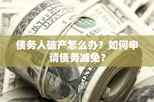 武汉债务人破产怎么办？如何申请债务减免？