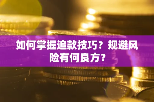 武汉如何掌握追款技巧？规避风险有何良方？