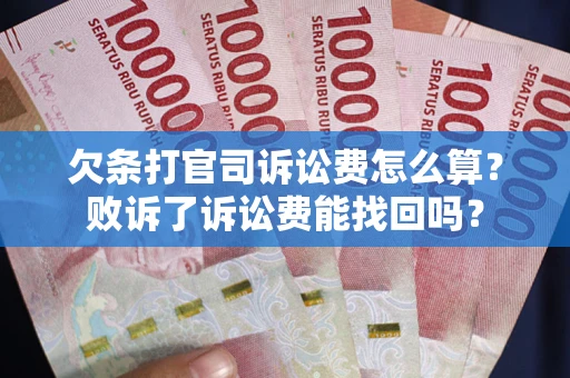 武汉欠条打官司诉讼费怎么算？败诉了诉讼费能找回吗？
